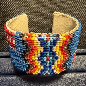 Authentic Native American handmade Beaded Cuff
